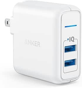 Anker PowerPort 2 Elite (USB 急速充電器 24W 2ポート)