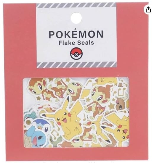 カミオジャパン ポケットモンスター POKEMON Flake Seals ポケモン集合 [017863]