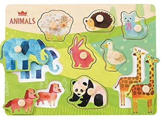 エド・インター 木製パズル 木のパズル なかよしどうぶつ