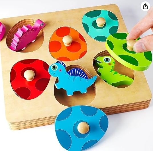 木製パズル モンテッソーリ 玩具 赤ちゃん おもちゃ 木のおもちゃ 
