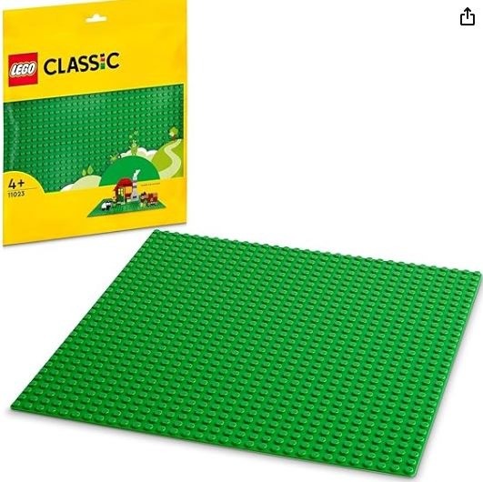 レゴ (LEGO) おもちゃ クラシック 基礎板(グリーン)  レゴブロック 11023 (グリーン)