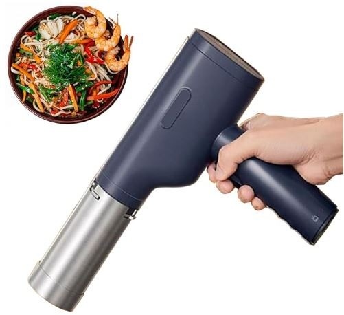 モンブラン絞り器-1mm極細電動モンブラン 絞り器 業務用,手懸りモンブラン 絞り器 電動あらゆる種類の手打ち麺を作る自家製DIYに使用できる,モンブラン絞り器洗浄が簡単で (3金型, 青)