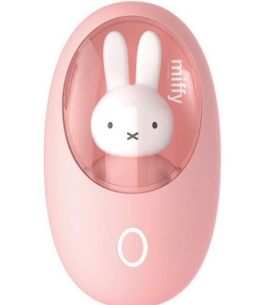 ミッフィー miffy 充電式カイロ かわいいハンドウォーマー USB充電式 2段階温度調節 防寒グッズ (ピンク)