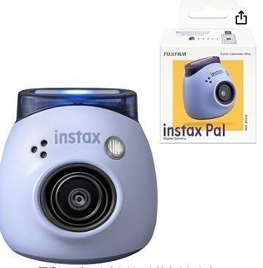 富士フイルム(FUJIFILM) 手のひらサイズカメラ チェキ INSTAX Pal ラベンダーブルー 広角レンズ マルチフォーマット INS PAL BLUE