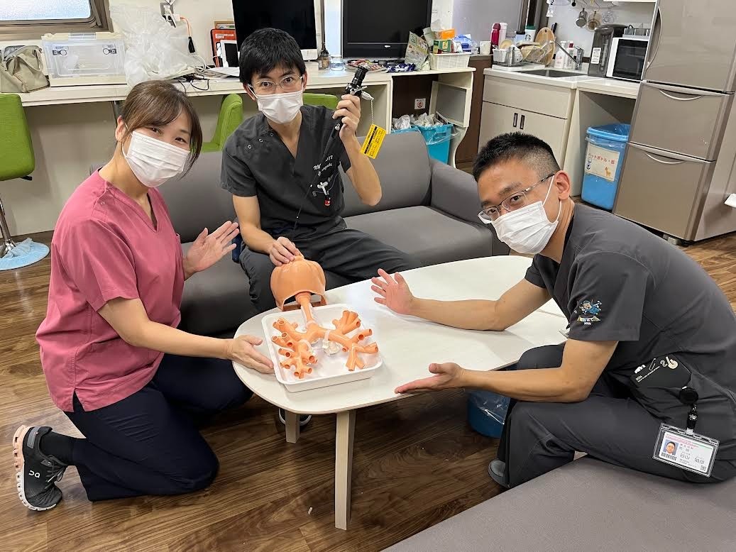 気管支ファイバー検査用のトレーニングモデル